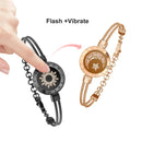 Couple Leather Rope Snake Bone Induction Interactive Bracelet