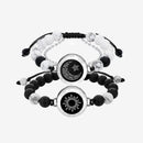 Couple Leather Rope Snake Bone Induction Interactive Bracelet