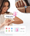 Couple Leather Rope Snake Bone Induction Interactive Bracelet