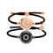 Couple Leather Rope Snake Bone Induction Interactive Bracelet
